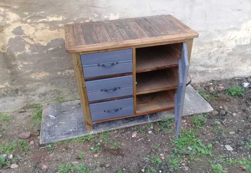 Pallet Kitchen Cabinet Rustic